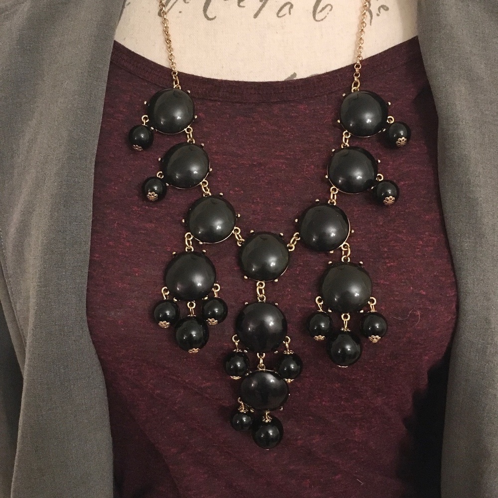 Black Chandelier Necklace!